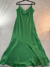 NEW W/Tags LOFT Green Maxi Dress Size 14 Spaghetti Straps Beautiful