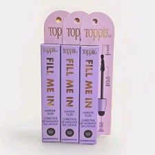 3 Toppik Fill Me In Hair Line Mascara Wand, Black Noir, Brows Beard Mustache NEW