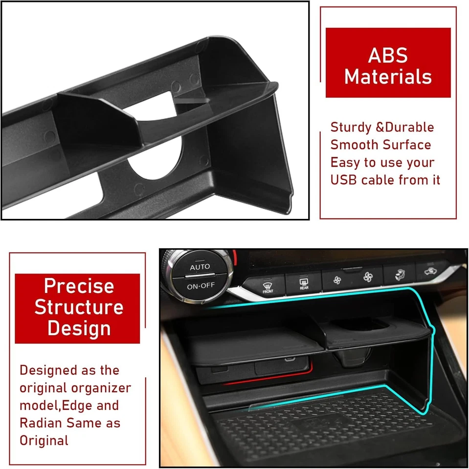 Center Console Organizer Tray Compatible With Nissan Sentra 20-25 Accessories Foto 2 de 4