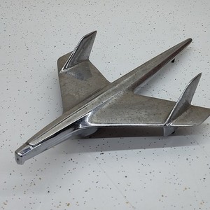 1955 55 Chevy Belair Nomad Front Chrome Hood Ornament Emblem 3709686 OEM