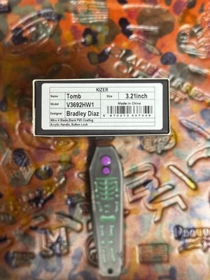 Kizer Tomb V3692HW1- Halloween 2025 Limited Edition - PVD Nitro-V - BNiB