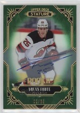 2020-21 Upper Deck Stature Rookies Green Auto 2/85 Nolan Foote #123 Auto 0hw2