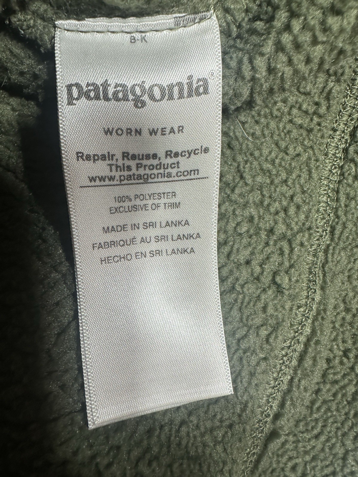Patagonia Retro Pile Vest Fleece Full Zip Jacket  Womens Large Green 22825 thumbnail 7