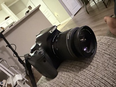 Canon EOS Rebel T6 DSLR 18MP w/ 18-55mm IS Lens, 3'' LCD, USB/HDMI Black