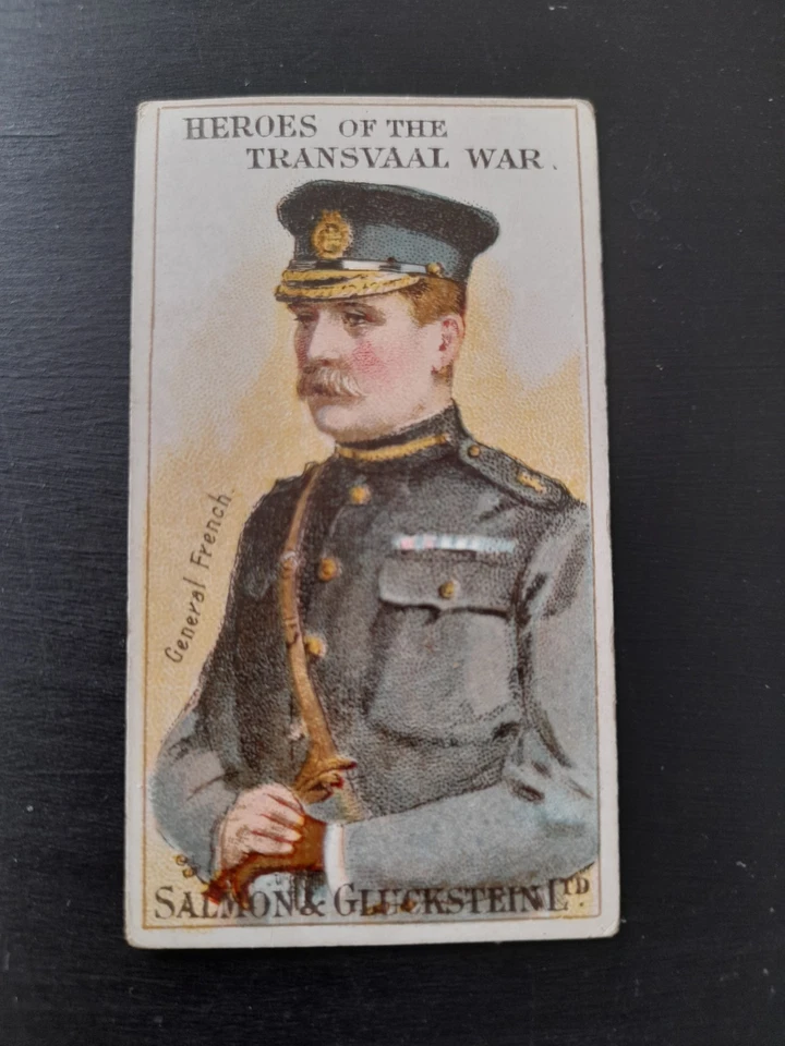 SALMON & GLUCKSTEIN HEROES OF TRANSVAAL WAR - MAJOR J D P FRENCH CIGARETTE CARD - Image 2 of 4