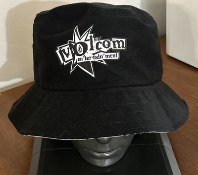 Volcom V Ent Flyer Reversible Bucket Hat, Black & Geometric Combo, New With Tags