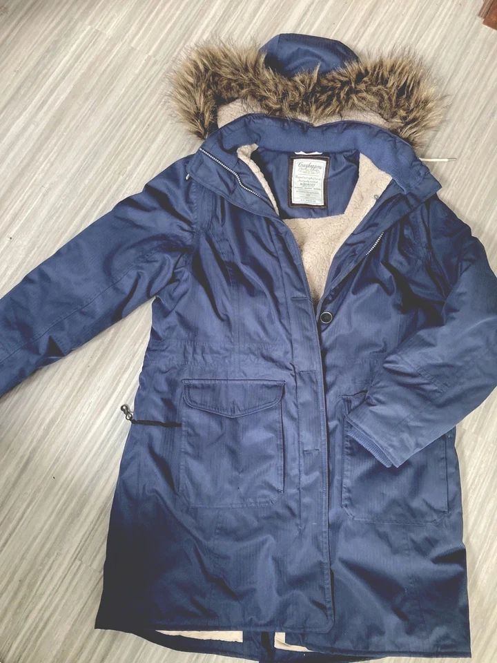 Abrigo Craghoppers Aquadry Aislante Impermeable Azul Marino Forrado de Vellón Talla 14 Foto 2 de 4