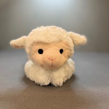 Plush Lamb Stuffed Animal Cream Curly Sheep Soft Toy 16 Inch Nursery Decor