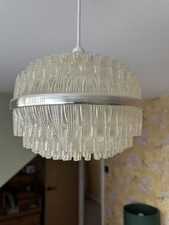 Vintage Space Age Plastic Lampshade 1960s–70s Retro Apollo Era Design