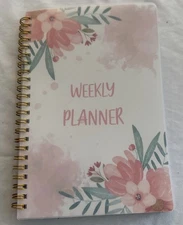 Weekly planner floral design