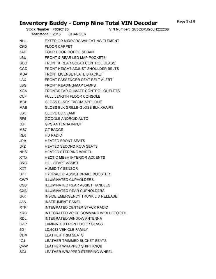 2018 Dodge Charger Air Cleaner Box 3.6L Used OEM 92000 Miles 4WD - Image 4 of 4