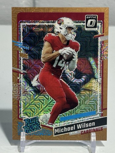 Michael Wilson 2023 Donruss Optic 204 Bronze Mojo Prizm Rookie RC #25/35