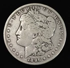 1896 S Morgan Silver Dollar $1- Fine - A Better Dated San Francisco 90% Silver