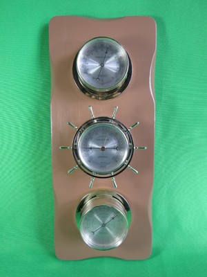 Vintage Springfield Weather Station Thermometer Barometer Humidity Meter