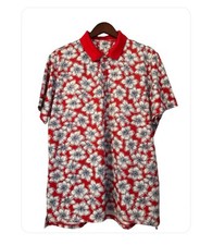 Bonobos Men Polo Shirt Multicolor Floral Golf Performance Slim Extra Large NWOT