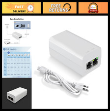 30W PoE+ Injector Adapter, IEEE802.3at/af, Po...