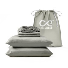 Queen Bed Sheet Set, 100 Tencel Lyocell Cooling Sheets for Hot Sleepers, But...
