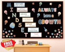 Naozinebi Boho Growth Mindset Bulletin Board Set