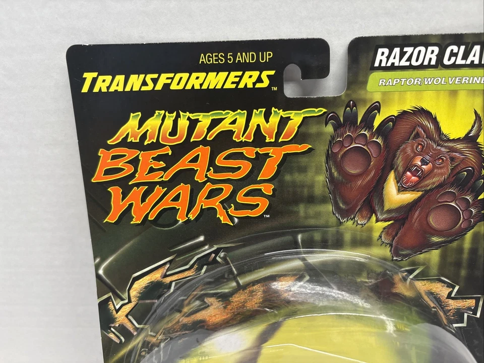 Hasbro Deluxe Transformers Mutant Beast Wars Razor Claw Raptor Wolverine 1999 Foto 2 de 4