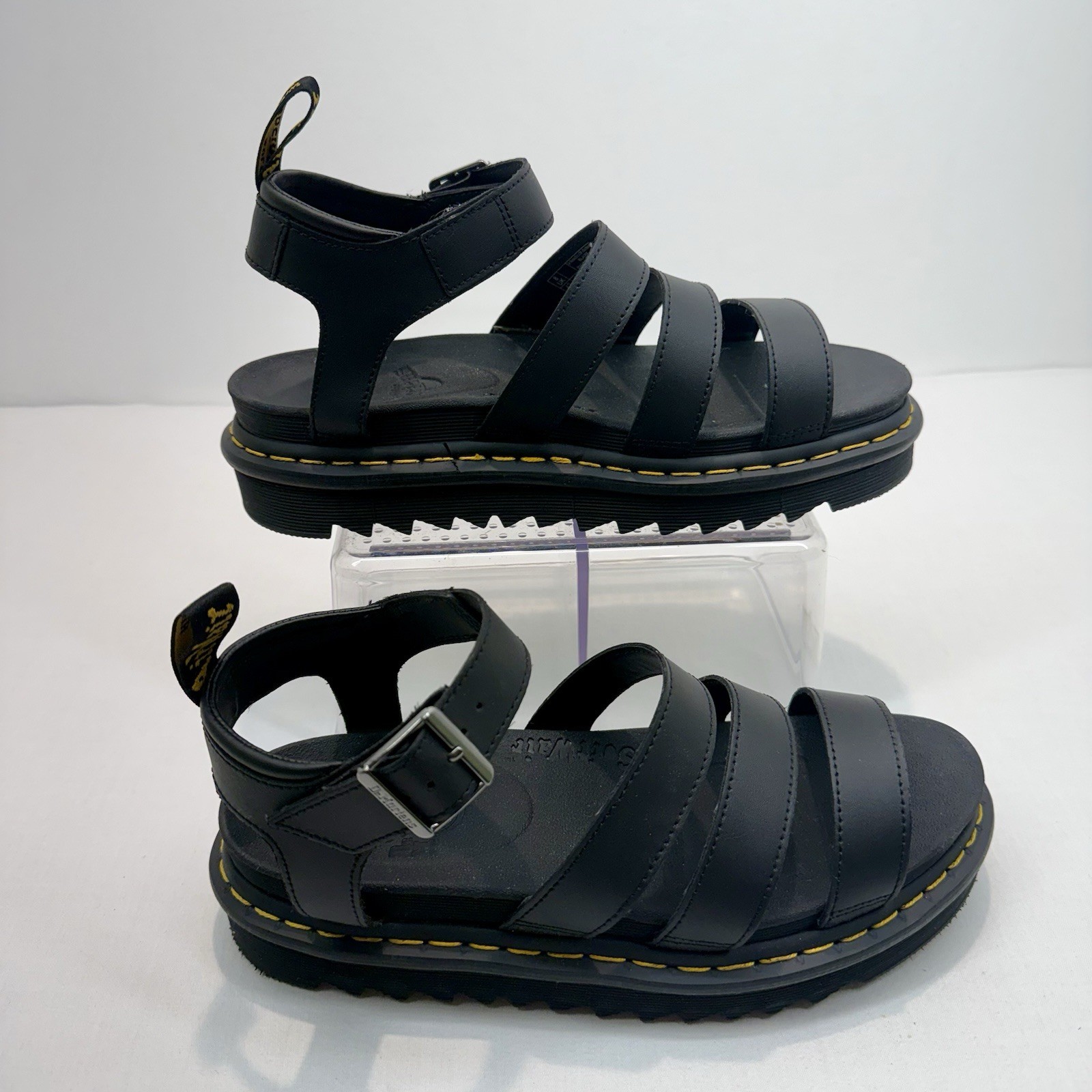 Dr. Martens Blaire Women’s Air Wair Platform Sandals Black Sz 10 Strappy Goth