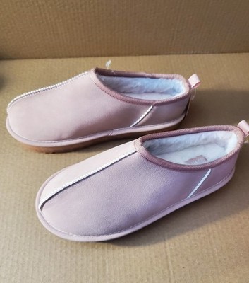 Justice Girl Platform Brown Clog indoor outdoor Slippers Size 5
