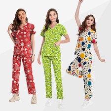 Women  s Stylish V-Neck Scrub Top with Breathable Ventilation