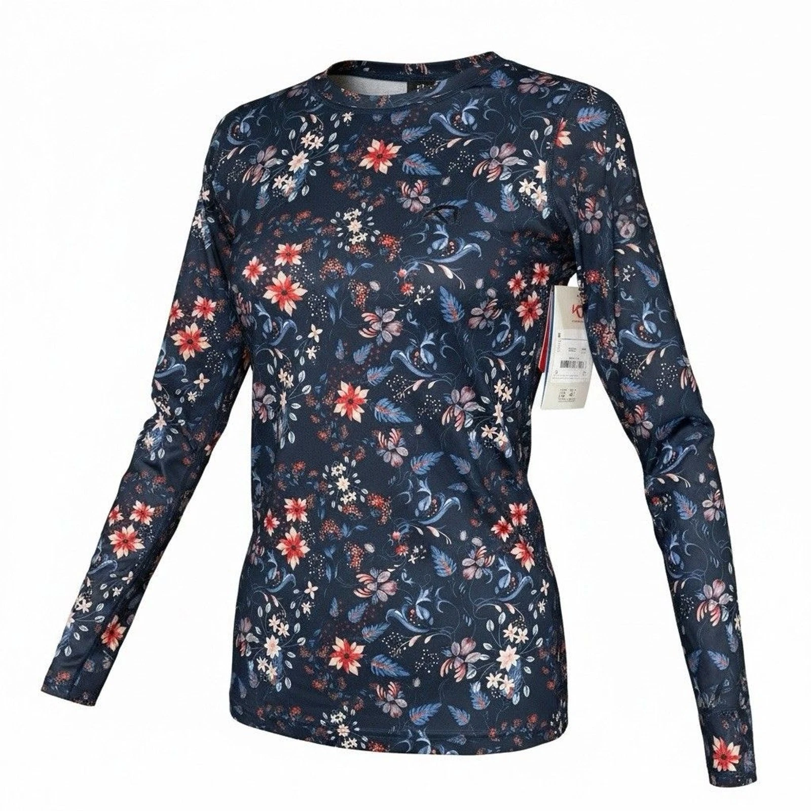kari traa NWT womens base layer top crew neck long sleeve navy floral sz Small
Opens in a new window
