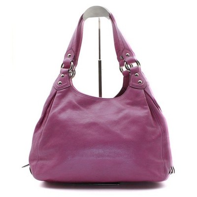 COACH Madison Maggie Shoulder Bag Purple Leather Y2K 14336