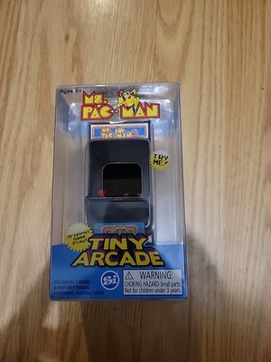 Ms. Pac-Man Tiny Arcade Game Mini Brand New Sealed Needs Battery 
