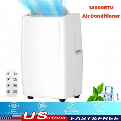 #ad Portable Air Conditioner 14000 BTU 4 in 1 Portable AC Units with Remote Control $370.99