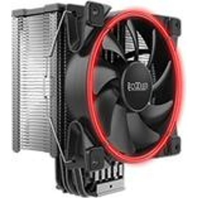 Pccooler GI-X6 V2 CPU-Kühler in Rot - Kühlset - 12 cm - 1800 RPM - 65 cfm - Rot