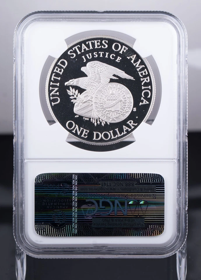 Certified 1998-S Silver $1 NGC PF69 Ultra Cameo Robert F. Kennedy  - Image 3 of 4