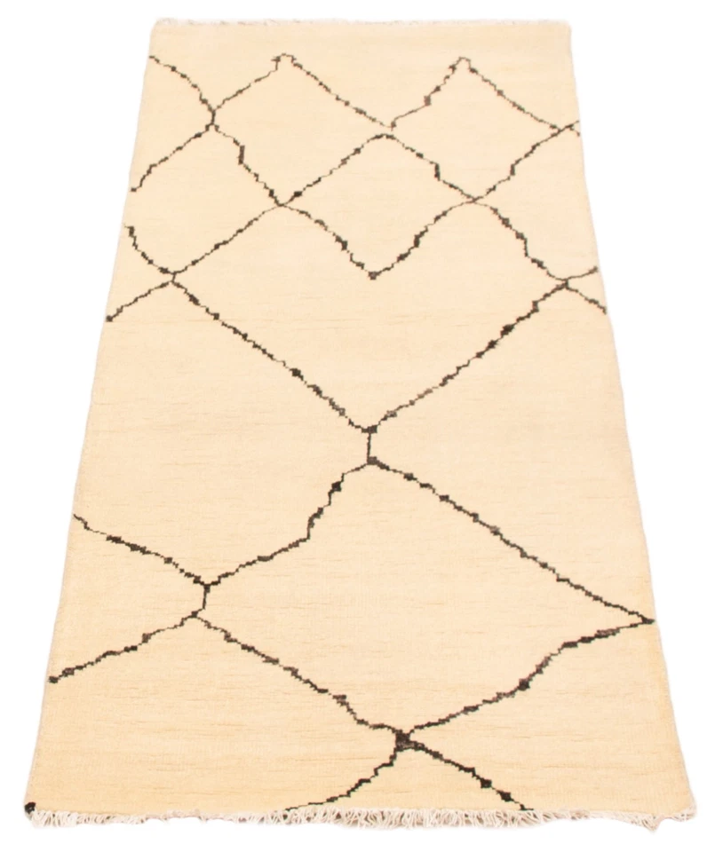 Vintage Hand-knotted Runner Rug 2'8" x 7'6" Traditional Oriental Wool Carpet - Image 3 of 4