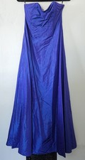 Jessica McClintock Gunne Sax USA 9/10 Gown Iridescent Blue Dress Strapless Prom