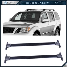 Roof Rack Cross Bars For 05-12 Nissan Pathfinder Black Luggage Cargo Carrier
