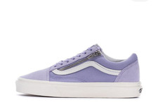 Vans Old Skool Low Top Sneakers size 6.5 Women s/ 36.5 EU Lavender Suede Canvas