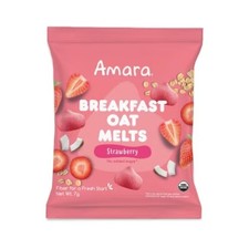 Organic Breakfast Oat Melts Strawberry Baby Snack - 7g