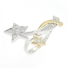 Chanel Comete 750 White 750 Yellow Diamond Ring Women Gold One Size