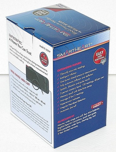 SmartHeart Blood Pressure Monitor with Intelligent Infatuation English & Spanish - Picture 3 of 3