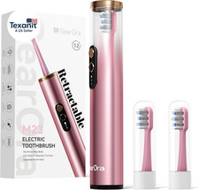M23 Travel Electric Toothbrush for Adults, Retractable Portable Sonic Toothbrush