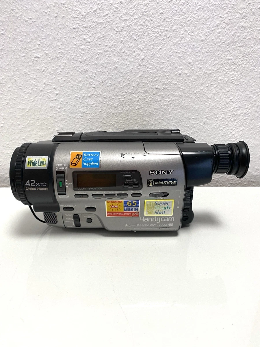 Cámara de vídeo Sony CCD-TR3100E / 8 mm Video8 Hi8 videocámara Handycam / defectuosa
