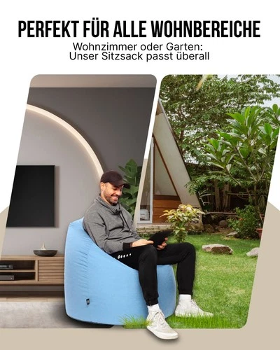 PatchHome Sitzsack XL- Jumbo Sitzkissen Bodenkissen Kinder und Erwachsene - Bild 54 von 203