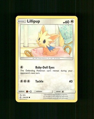 Lillipup 174/236 Common Cosmic Eclipse Pokemon Near Mint