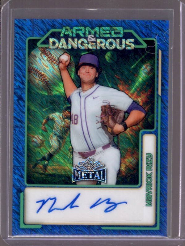 MAVRICK RIZY 2026 Leaf Metal Armed & Dangerous Blue Shimmer