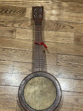 Vintage Rolando Banjo Ukulele   Early 1900s   Project / Repair AS-IS, Wood Back