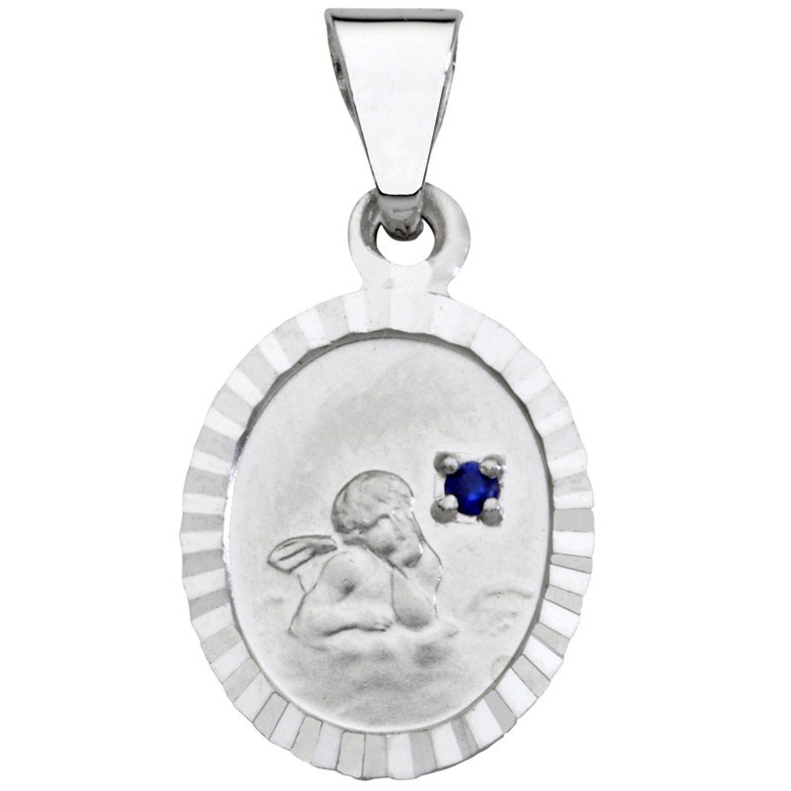 Miamar EN10W Kinder Anhnger Schutzengel 14 Karat 585 Weigold Blau 29590₽