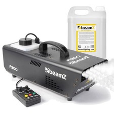 Beamz F900 Remote Control Haze Machine + 5 Litre High Density Purple Fluid