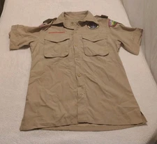 Boy Scout ~ BSA UNIFORM ~ New Style SHIRT Youth Medium Short Sleeve ~ Pre-Owned