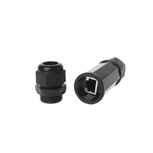 RJ45 Waterproof Connector IP67 Ethernet Cable Connector Double for Head - Afbeelding 2 van 8