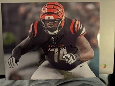 Jalen Rivers signed 8x10 photo Cincinnati Bengals  autographed 3